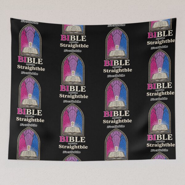 Item preview, It's Called The Bible Not The Straightble LGBTQ Christian Pride designed and sold by OddPopARt.