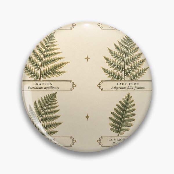 Item preview, Fern Identification Chart | Vintage Botanical Fern Species Art | Botany Lover Gift designed and sold by Brackenlume Studio.