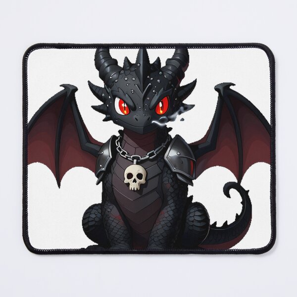 Item preview, Gothic Mini Black Dragon Spiked Tail designed and sold by IllumeInk.