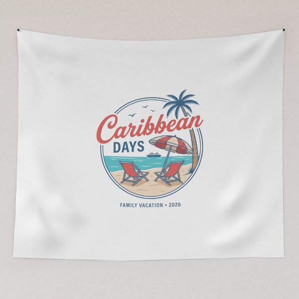Item preview, Caribbean Days Family Vacation designed and sold by MerchViz.
