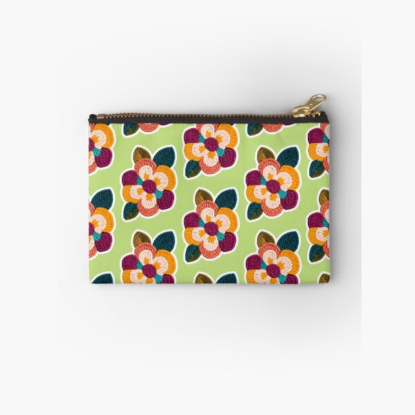 Item preview, Colorful Crochet Flower Sticker – Boho Handmade Floral Appliqué Art designed and sold by KAM-KAM-STORE.