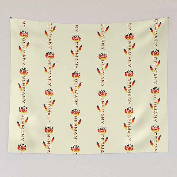 Item preview, Germany Rose Flag designed and sold by AuntieShoe.