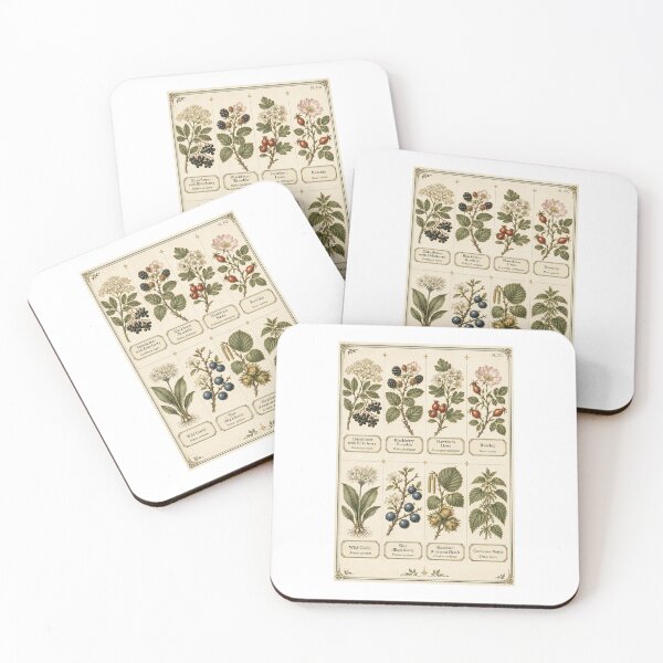 Item preview, Hedgerow Foraging Chart | Edible Wild Plants Botanical Art | Forager Gift designed and sold by Brackenlume Studio.