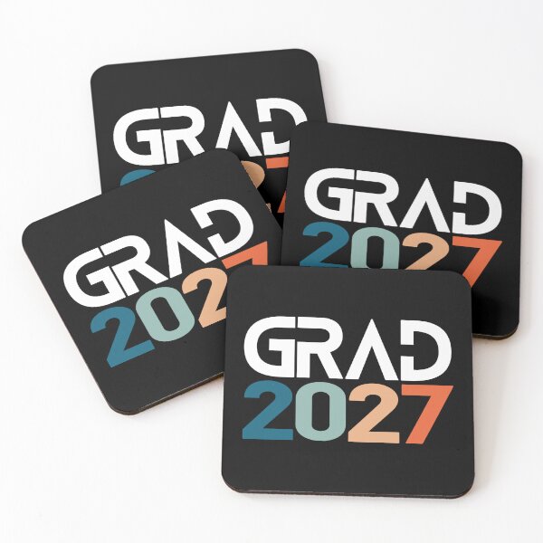 Item preview, Grad 2027 Bold Retro Colorblock Minimalist Typography Graduation Gift Senior Class of 2027 designed and sold by Artycom.