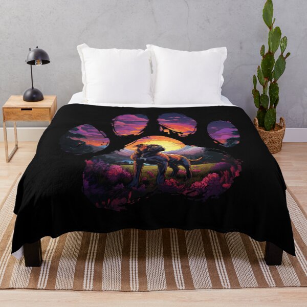 Item preview, Funny American Bulldog Paw Synthwave Mountain Tree Mom Dad Kids designed and sold by rafaeltto.