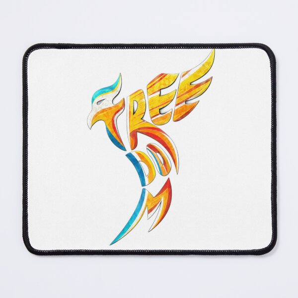Item preview, Colorful Gradient Wings Freedom Typography Artwork designed and sold by DKSH1234.