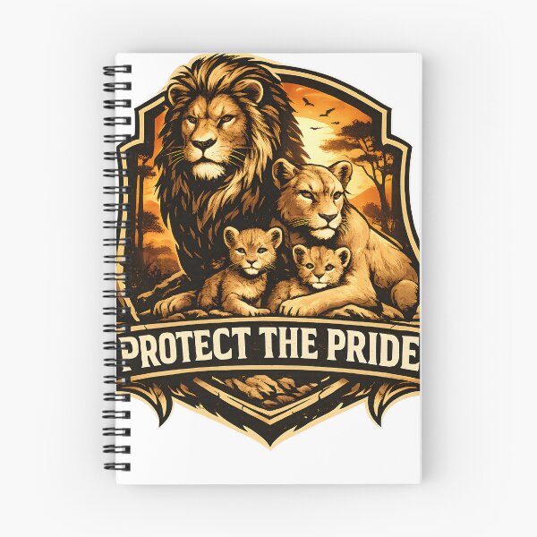 Item preview, Protect the Pride Lion Family Safari Emblem designed and sold by CreativeMindsetLab.
