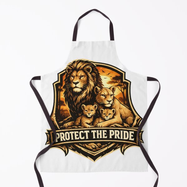 Item preview, Protect the Pride Lion Family Safari Emblem designed and sold by CreativeMindsetLab.