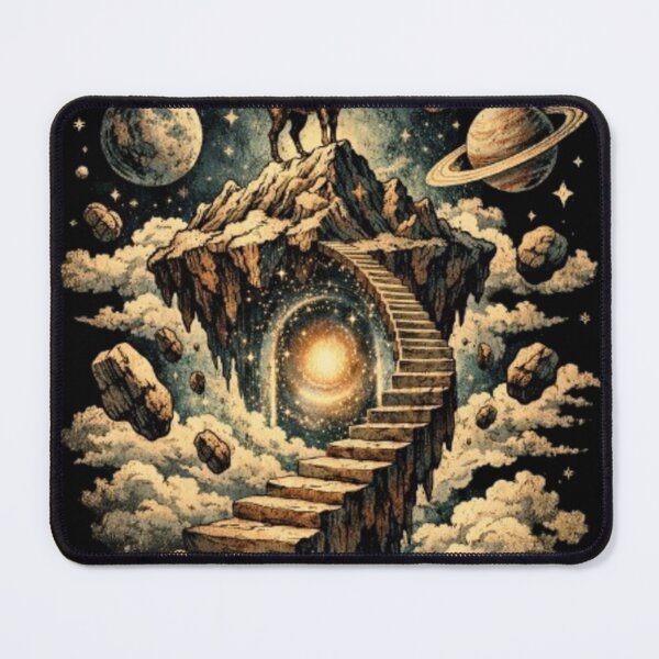 Item preview, Capricorn – Cosmic Mountain Goat Astrology Art designed and sold by Dogandesighn.