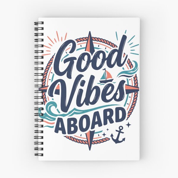 Item preview, Good Vibes Aboard designed and sold by MerchViz.