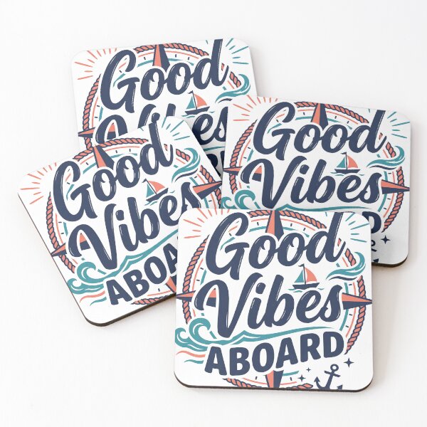 Item preview, Good Vibes Aboard designed and sold by MerchViz.