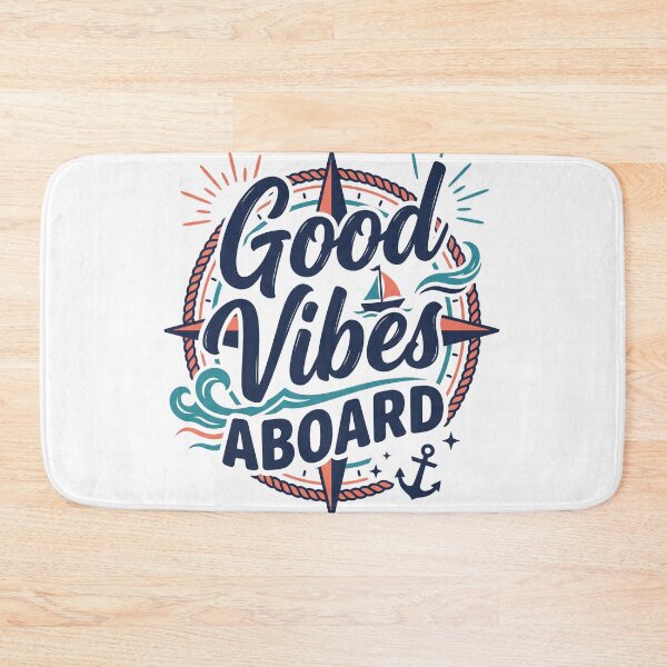 Item preview, Good Vibes Aboard designed and sold by MerchViz.