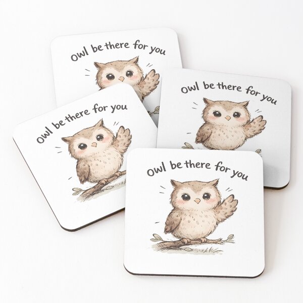 Item preview, Funny Owl Be There For You Shirt | Owl Pun Sticker | Friendship Owl Gift | Cute Support Humor Tee designed and sold by Gremlin Hours.