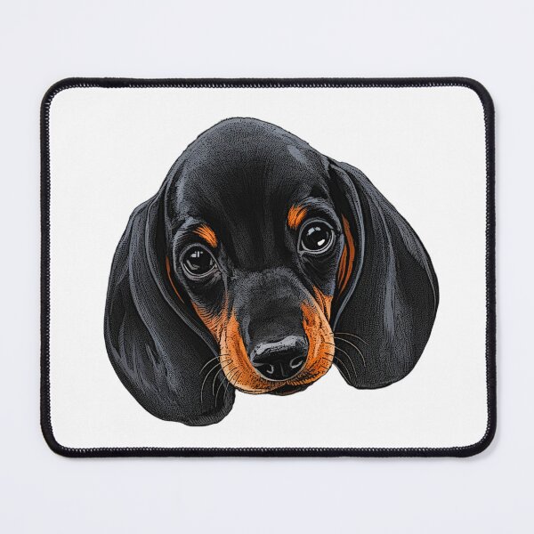 Item preview, cute dachshund puppy designed and sold by Kirei-Lily.