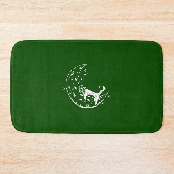 Item preview, Copy of Cat Sleeps on Moon - Whimsical Celestial Line Art Black Marker Hand Drawing Dark Green designed and sold by BOKEbyTC.
