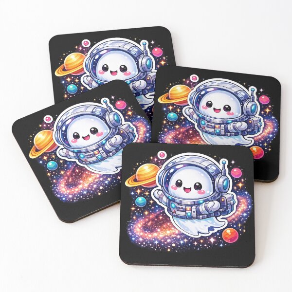 Item preview, Cute Ghost Astronaut Space Sticker designed and sold by VeltrixaDesigns.
