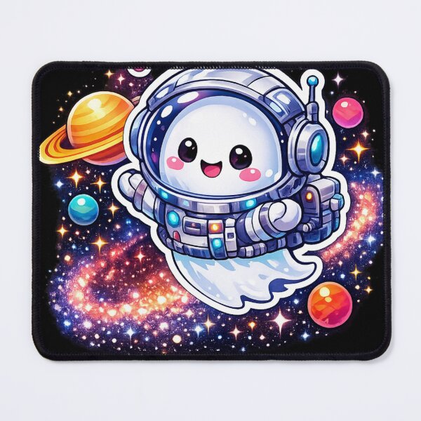 Item preview, Cute Ghost Astronaut Space Sticker designed and sold by VeltrixaDesigns.