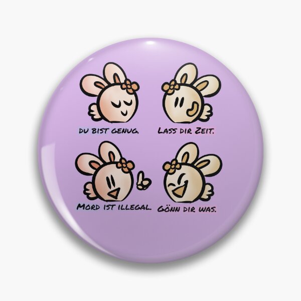 Item preview, You are enough, take your time, murder is illegal, treat yourself - Claninchen bunny designed and sold by Claninchen.