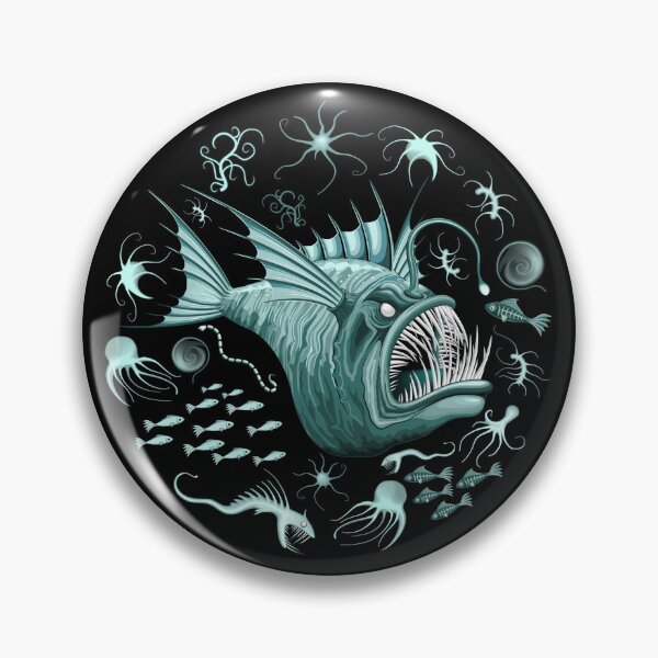Item preview, Fish Abyssal Monster on deep ocean zone designed and sold by BluedarkArt.