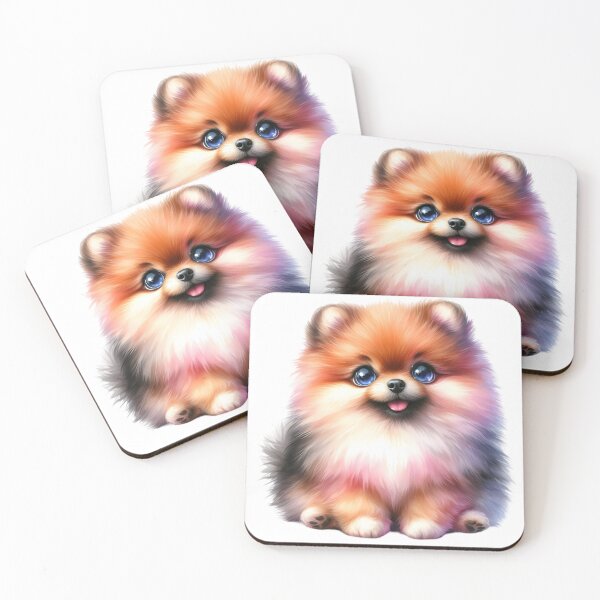 Item preview, Cute Fluffy Pomeranian Puppy Cartoon designed and sold by Sed94.