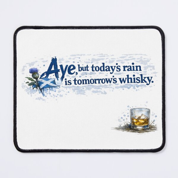 Item preview, A Wee Dram - today's rain is tomorrow's whisky designed and sold by SMalcolmDesigns.
