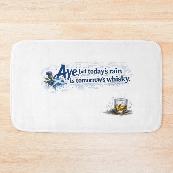 Item preview, A Wee Dram - today's rain is tomorrow's whisky designed and sold by SMalcolmDesigns.