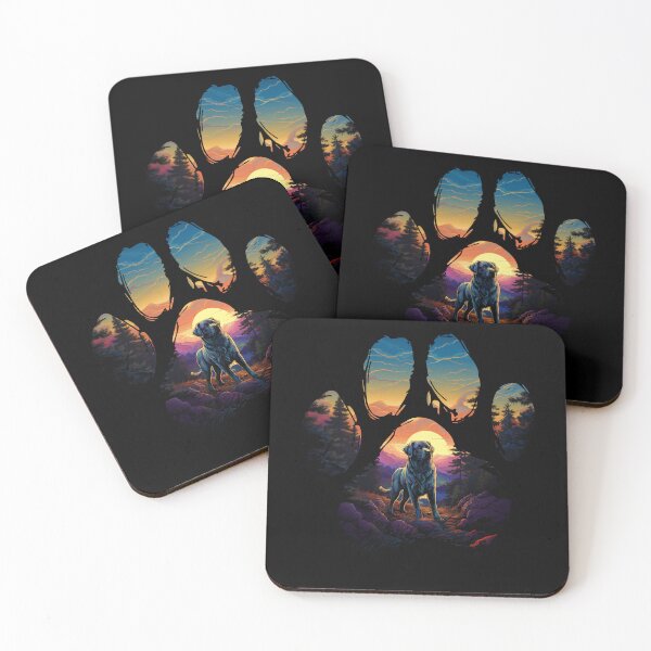 Item preview, Funny Anatolian Shepherd Paw Synthwave Mountain Tree Mom Dad Kids designed and sold by rafaeltto.