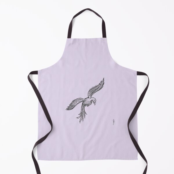 Item preview, Flying Bird Sketchy Hand Drawn Black Ballpoint Pen Lavender designed and sold by BOKEbyTC.