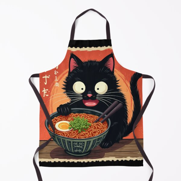 Artikelvorschau, Kawaii Manga Miyazaki Style Ramen Nudel Katze entworfen und verkauft von GaffaDesigns.
