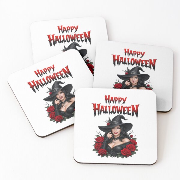 Item preview, Gothic Witch Happy Halloween Vampire Costume Graphic designed and sold by DeliaDesignsCo.