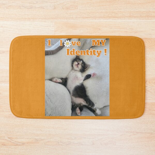 Item preview, I Love My Identity! Relaxed, Sleepy Kitten! designed and sold by DSoriaDesign.