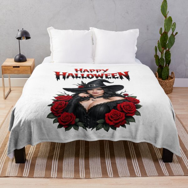 Item preview, Gothic Witch Happy Halloween Vampire Costume Graphic designed and sold by DeliaDesignsCo.