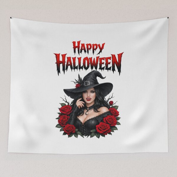 Item preview, Gothic Witch Happy Halloween Vampire Costume Graphic designed and sold by DeliaDesignsCo.