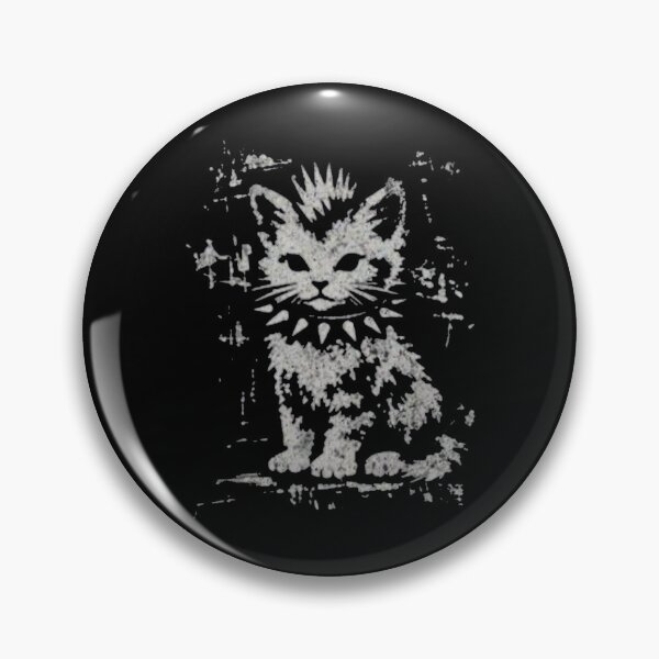 Item preview, Vintage Funny Cat Punk Kitten Rock and Roll Cat designed and sold by Gbriel3.