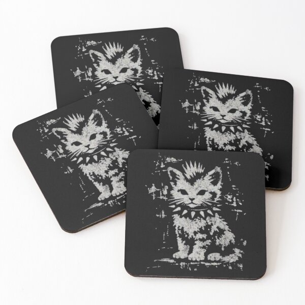 Item preview, Vintage Funny Cat Punk Kitten Rock and Roll Cat designed and sold by Gbriel3.