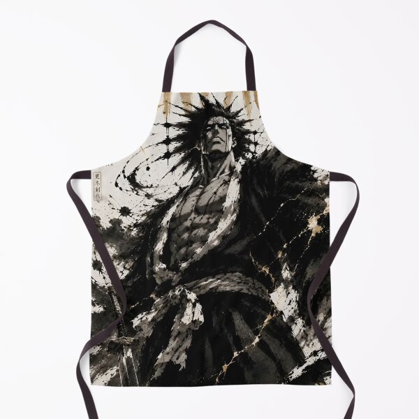 Item preview, Zaraki | Chaos Ink Swordsman – Dark Samurai Warrior | Japanese Ink Wash Fantasy Art Print designed and sold by Dyan4.