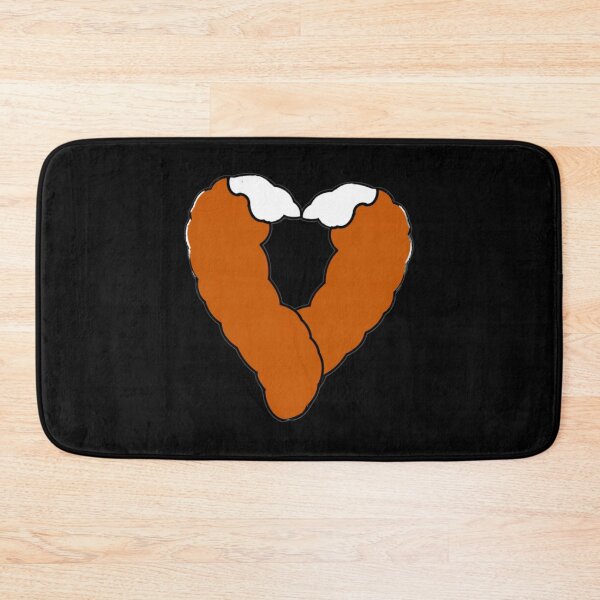 Item preview, two tail fox in a heart designed and sold by gracehopelove.