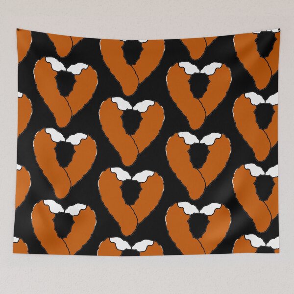 Item preview, two tail fox in a heart designed and sold by gracehopelove.