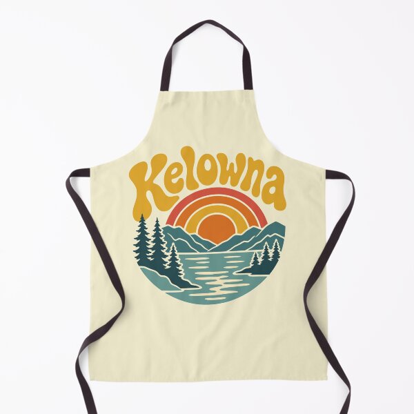 Item preview, Vintage Kelowna Retro Sunset Mountain Lake designed and sold by Imaginationbeyond.
