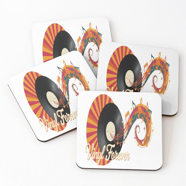 Item preview, Vinyl Forever – Retro 70s Psychedelic Record Design designed and sold by Midnight Veil Designs.