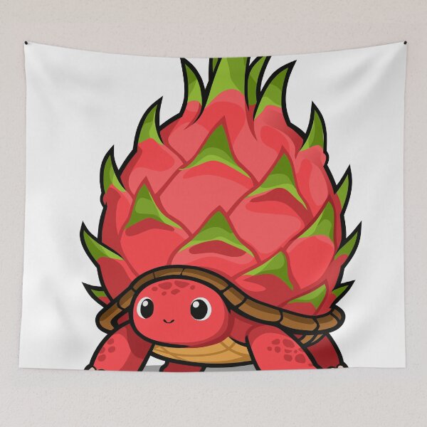 Item preview, Illustration Vector Graphic of Turtle with Dragon Fruit designed and sold by miragebrex.