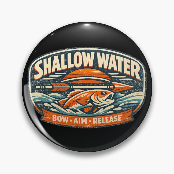 Item preview, Shallow Water Bowfishing Minimal Outdoor Fishing Design designed and sold by catalin87.