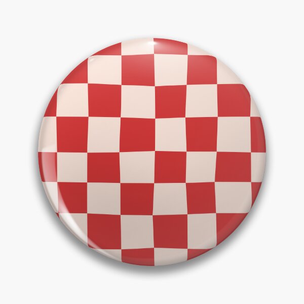 Item preview, Distorted red checkerboard design, Wavy squares groovy warped check plaid designed and sold by Pravokrugulnik.