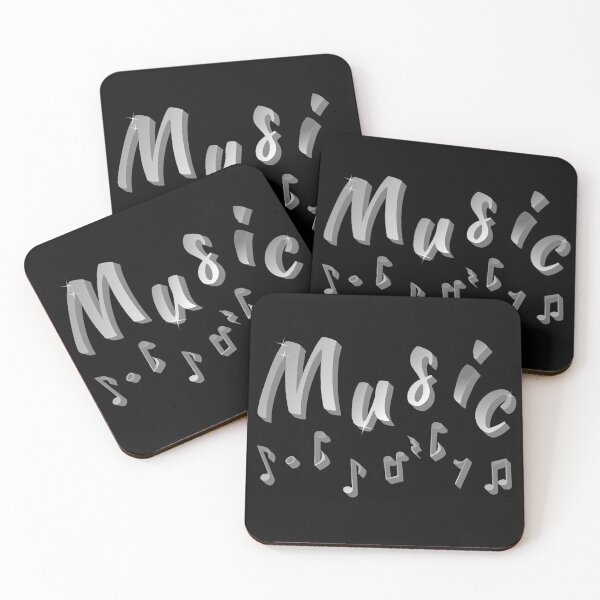 Item preview, Music lettering and musical notes in metallic look, classical music, music lover motifs designed and sold by Kirei-Lily.