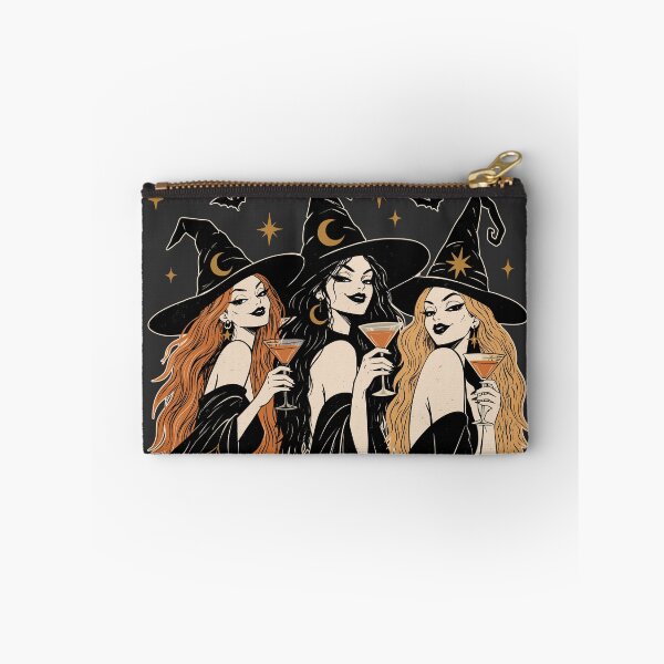 Item preview, Halloween Witches Party Print| Spells Sips Repeat | Stylish Black Witch Halloween GraphicIllustration | Witchy Girls Halloween Gift designed and sold by MonNoir.
