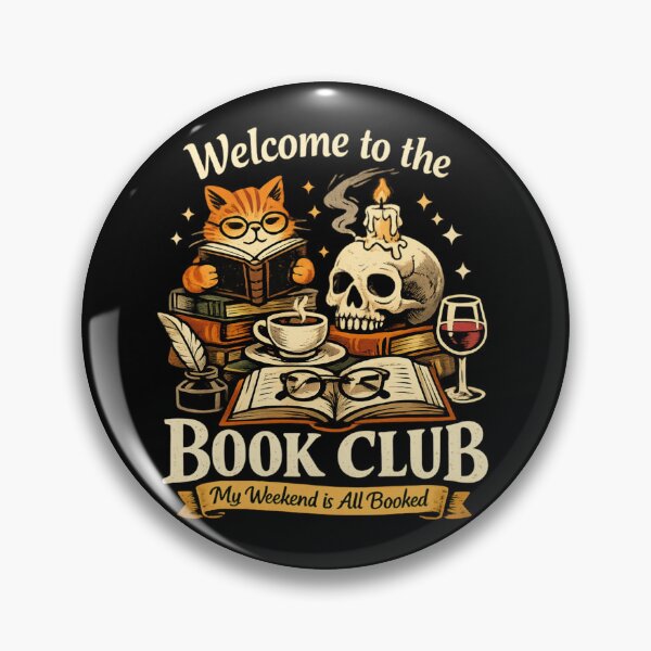 Item preview, Welcome to the Book Club – my weekend is all booked vintage Book Lover designed and sold by SidTastic .