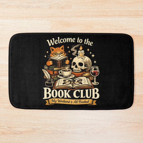 Item preview, Welcome to the Book Club – my weekend is all booked vintage Book Lover designed and sold by SidTastic .