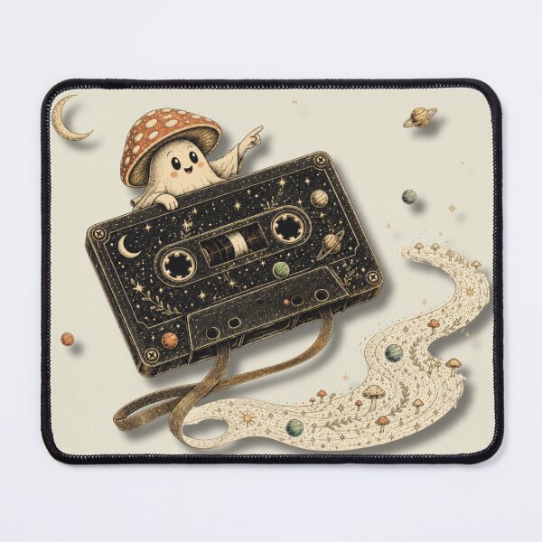 Item preview, Celestial Mushroom Mixtape Art designed and sold by NSEAdventures.