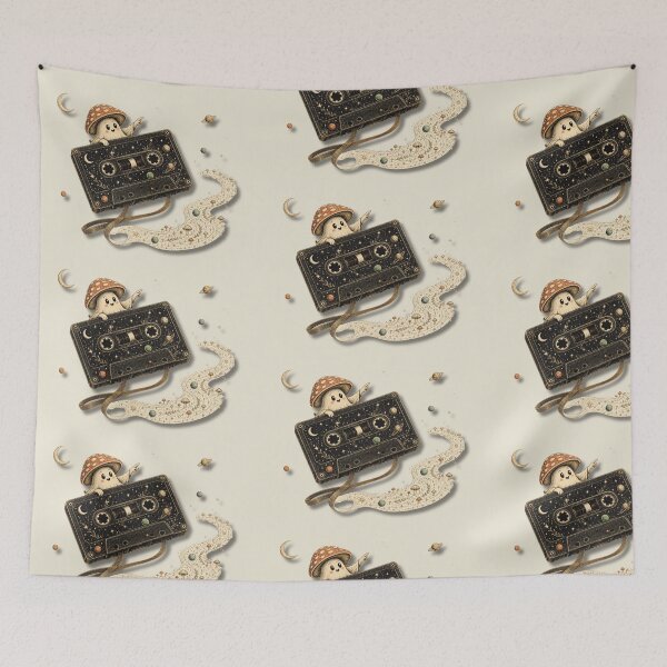 Item preview, Celestial Mushroom Mixtape Art designed and sold by NSEAdventures.