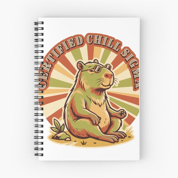 Item preview, Funny Retro Certified Chill Sigma Capybara Graphic Design designed and sold by DiNata.